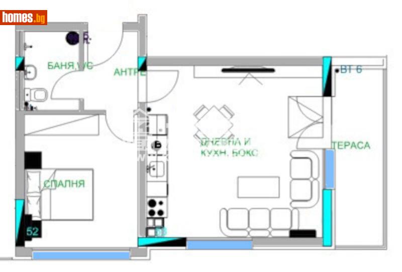 Двустаен, 78m² - Жк. Младежки хълм, Пловдив - Апартамент за продажба - КОНДОР НЕДВИЖИМИ ИМОТИ - 118763728