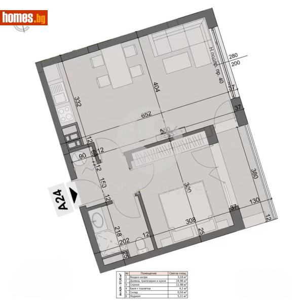 Двустаен, 67m² - Жк. Хаджи Димитър, София - Апартамент за продажба - Глобъл Сървисиз ООД - 118776407