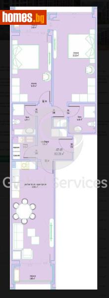 Тристаен, 115m² - Кв. Малинова Долина, София - Апартамент за продажба - Глобъл Сървисиз ООД - 118776445