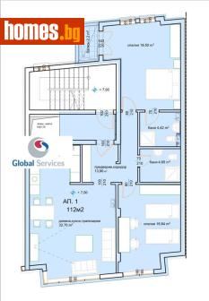 Тристаен, 136m² - Апартамент за продажба - 118776606