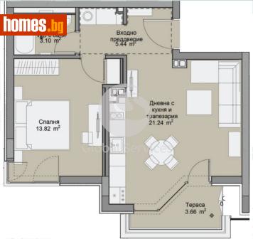 Двустаен, 80m² - Апартамент за продажба - 118776837