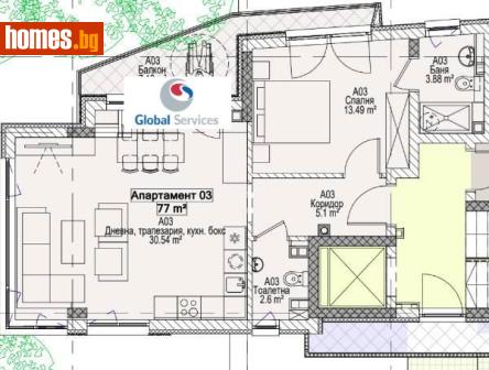 Двустаен, 90m² - Апартамент за продажба - 118776919