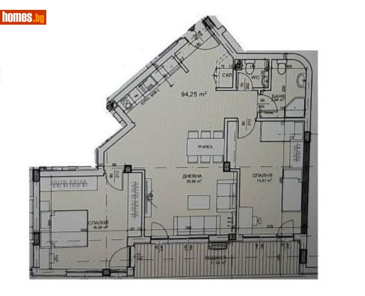 Тристаен, 109m² - Жк. Лозенец, София - Апартамент за продажба - Глобъл Сървисиз ООД - 118776942