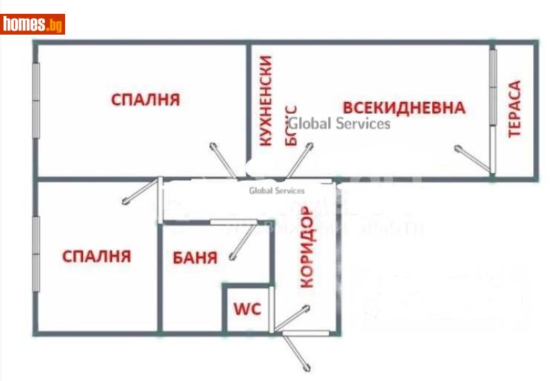 Тристаен, 75m² -  Медицинска академия, София - Апартамент за продажба - Глобъл Сървисиз ООД - 118778079