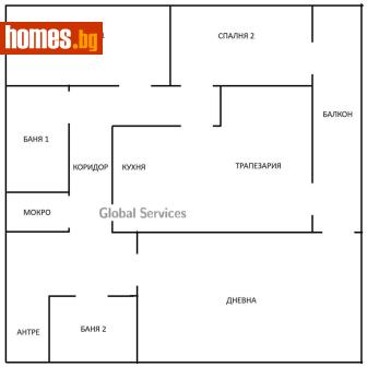 Тристаен, 101m² - Апартамент за продажба - 118778089