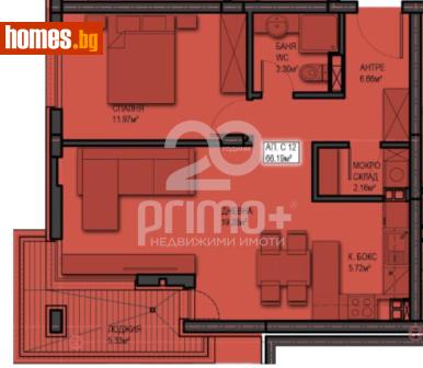 Двустаен, 80m² - Апартамент за продажба - 118793147