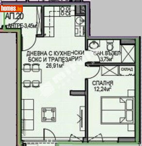 Двустаен, 67m² - Жк. Обеля 2, София - Апартамент за продажба - МИРЕЛА - 118806905