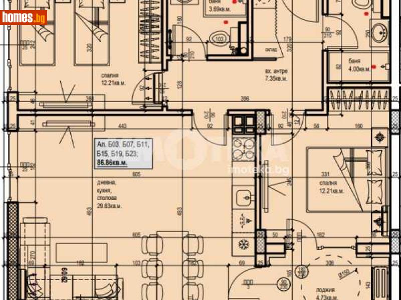 Тристаен, 103m² - Пловдив, Пловдив - Апартамент за продажба - ИМОТЕКА АД - 118806986