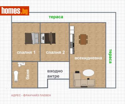 Тристаен, 131m² - Апартамент за продажба - 118846703