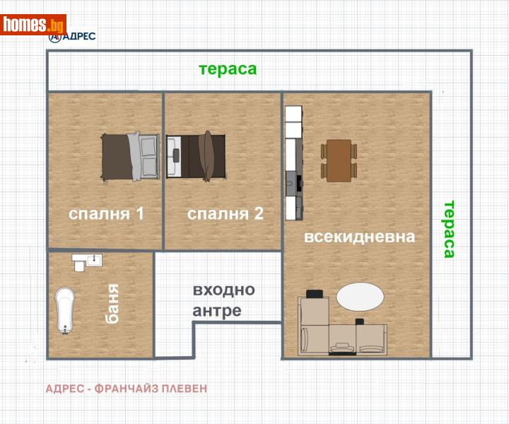 Тристаен, 131m² -  Център, Плевен - Апартамент за продажба - Адрес Плевен - 118846703
