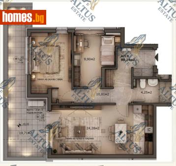 Тристаен, 99m² - Апартамент за продажба - 118862779