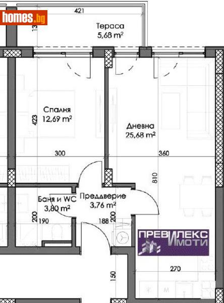 Двустаен, 73m² - Кв. Каменица , Пловдив - Апартамент за продажба - Превилекс имоти ЕООД - 118864048