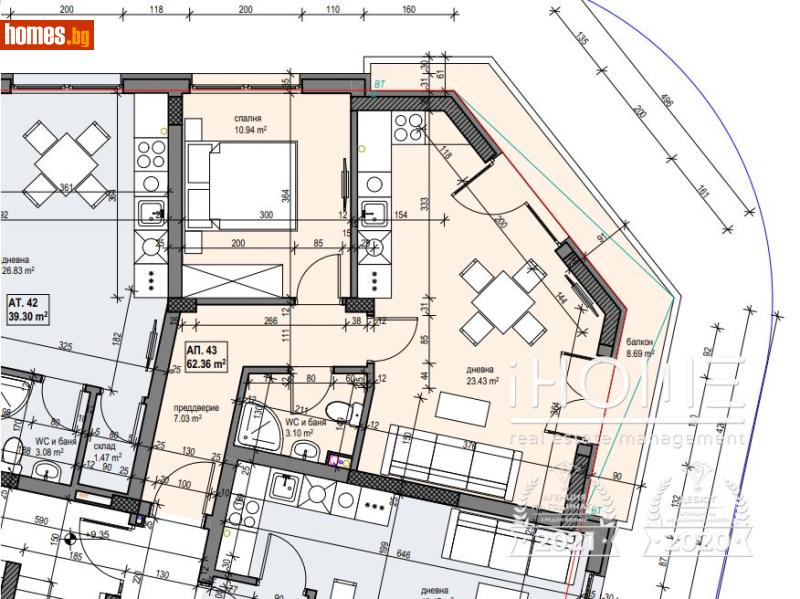Двустаен, 73m² - Жк. Банишора, София - Апартамент за продажба - IHOME Real Estate - 118869468