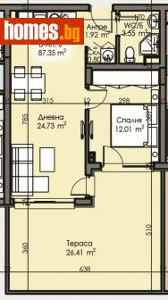 Двустаен, 87m² - Апартамент за продажба - 118870424