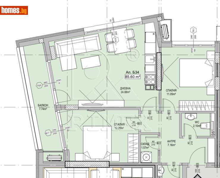 Тристаен, 98m² - Кв. Манастирски Ливади, София - Апартамент за продажба - Римекс Имоти - 118874987