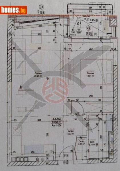 Двустаен, 46m² - Жк. Банишора, София - Апартамент за продажба - ЕКС НВД - 118911229