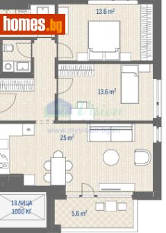Тристаен, 104m² - Апартамент за продажба - 118952552