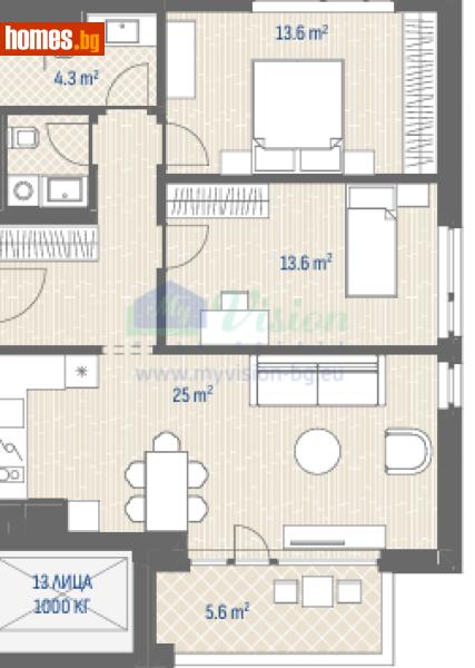 Тристаен, 104m² - Жк. Овча Купел 2, София - Апартамент за продажба - Myvision Real Estate - 118952552