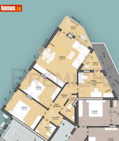 Четиристаен, 114m² - Жк. Меден Рудник, Бургас - Апартамент за продажба - ИМОТИ ПРЕМИЕР - 118979677