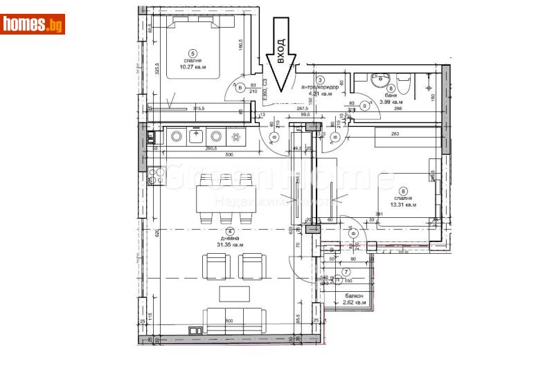 Тристаен, 91m² -  Окръжна Болница, Варна - Апартамент за продажба - Green Home - 118984544