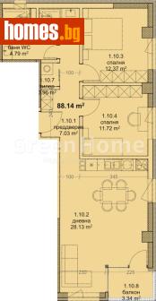 Тристаен, 106m² - Апартамент за продажба - 118984555