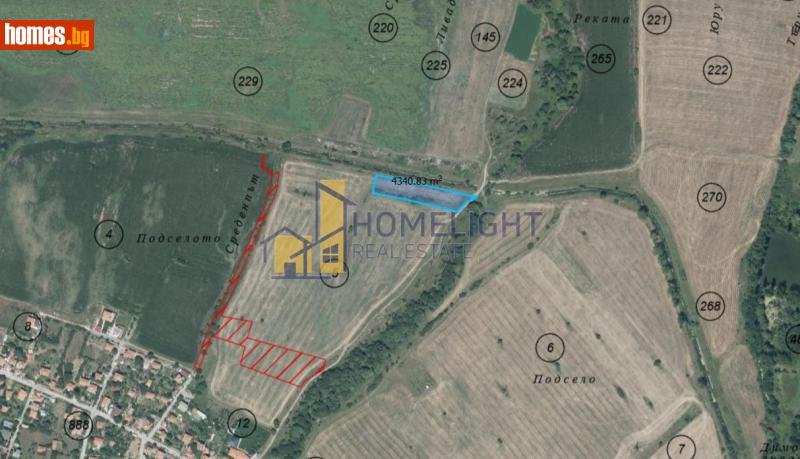Парцел, 4390m² - С.Нови Хан, Софийска - Парцел за продажба - ХОУМ ЛАЙТ  - 118985422