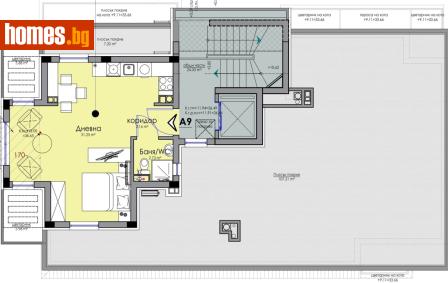 Едностаен, 186m² - Апартамент за продажба - 119001556