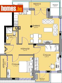 Тристаен, 113m² - Апартамент за продажба - 119001566