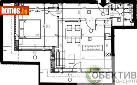 Двустаен, 54m² - Апартамент за продажба - 119020532