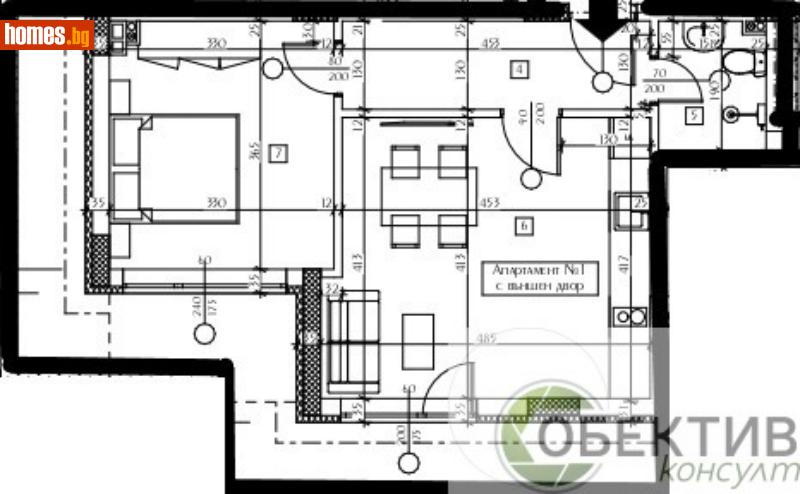 Двустаен, 54m² -  Широк Център, Благоевград - Апартамент за продажба - Обектив Консулт - 119020532