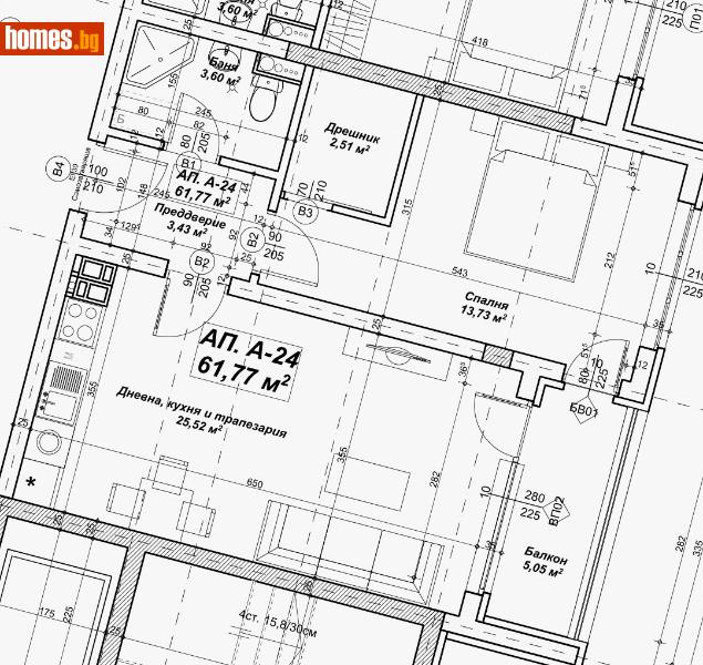 Двустаен, 76m² - Жк. Дружба 2, София - Апартамент за продажба - СИБИЕМ КОНСУЛТ ООД - 119021137