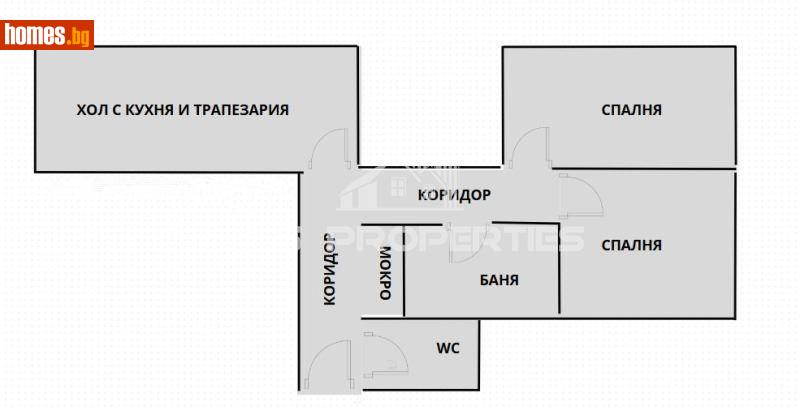 Тристаен, 70m² - Жк. Красна Поляна, София - Апартамент за продажба - BasProperties - 119058252