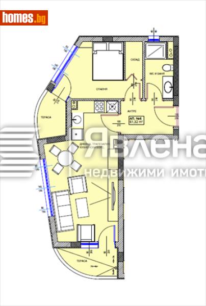 Двустаен, 72m² - Гр.Поморие, Бургас - Апартамент за продажба - ЯВЛЕНА - 119072914