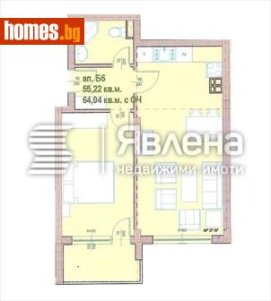 Двустаен, 64m² - Апартамент за продажба - 119073460