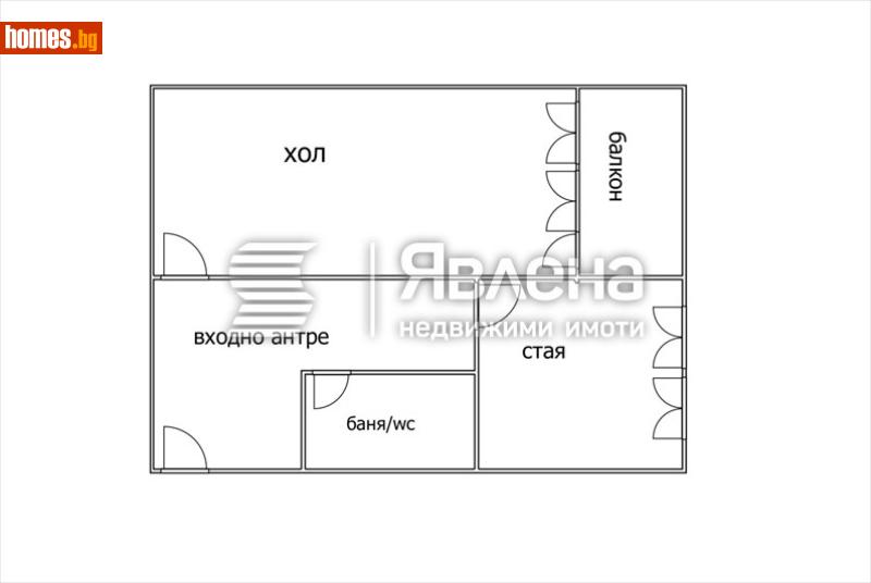 Двустаен, 53m² - Жк. Сухата Река, София - Апартамент за продажба - ЯВЛЕНА - 119073806