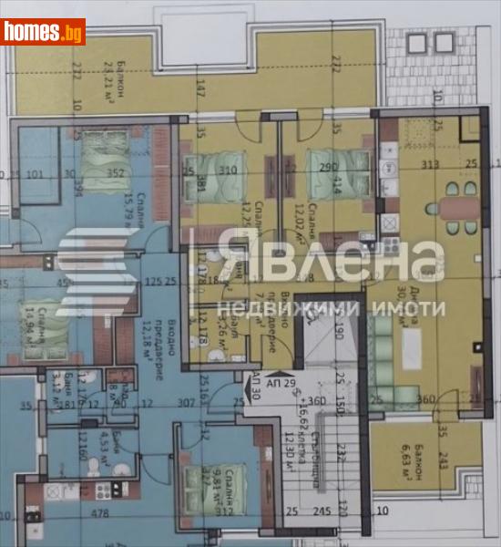 Тристаен, 136m² -  Люлин Център, София - Апартамент за продажба - ЯВЛЕНА - 119073814