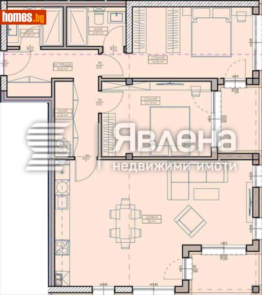 Тристаен, 122m² -  Кайсиева Градина, Варна - Апартамент за продажба - ЯВЛЕНА - 119073870