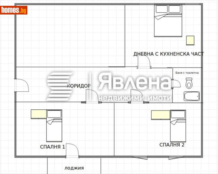 Тристаен, 89m² -  Чаталджа, Варна - Апартамент за продажба - ЯВЛЕНА - 119074398