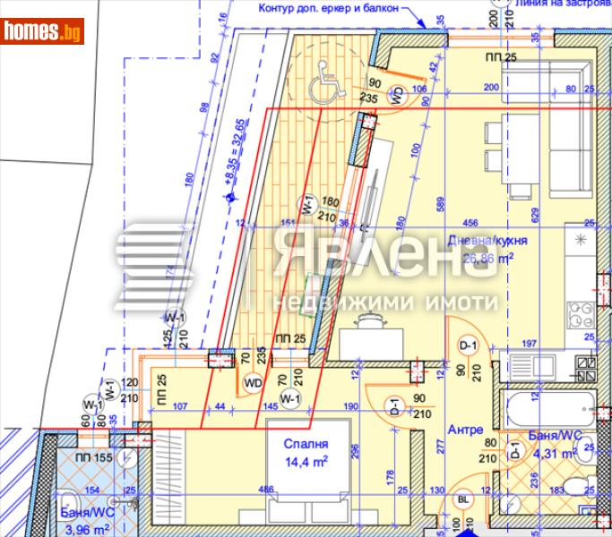 Двустаен, 82m² -  Погребите, Варна - Апартамент за продажба - ЯВЛЕНА - 119074417