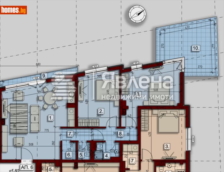 Тристаен, 145m² - Жк. Люлин 10, София - Апартамент за продажба - ЯВЛЕНА - 119074479