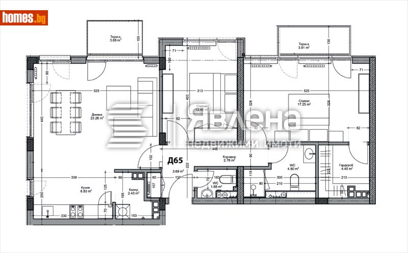 Тристаен, 120m² - Кв. Кършияка, Пловдив - Апартамент за продажба - ЯВЛЕНА - 119075048