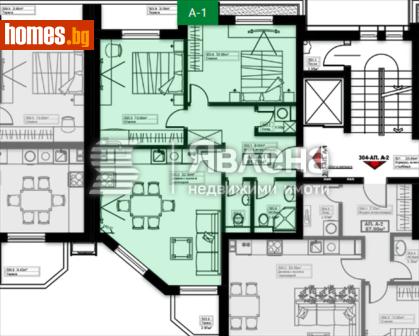 Тристаен, 93m² - Апартамент за продажба - 119075085
