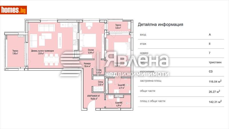 Тристаен, 142m² - Жк. Младост 4, София - Апартамент за продажба - ЯВЛЕНА - 119075628