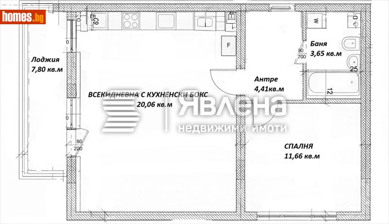 Двустаен, 67m² - София, София - град - Апартамент за продажба - ЯВЛЕНА - 119077348