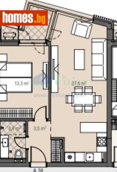 Двустаен, 69m² - Апартамент за продажба - 119087379