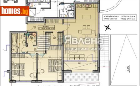 Тристаен, 139m² - Апартамент за продажба - 119099740