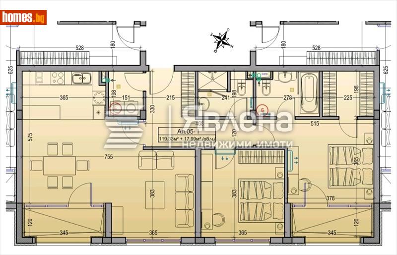 Тристаен, 137m² -  Драгалевци, София - Апартамент за продажба - ЯВЛЕНА - 119099760