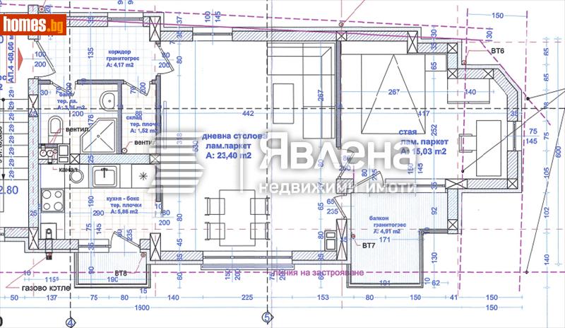 Двустаен, 78m² - Кв. Манастирски Ливади, София - Апартамент за продажба - ЯВЛЕНА - 119100438
