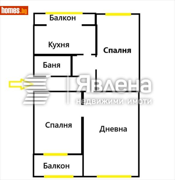 Тристаен, 80m² - Жк. Сердика, София - Апартамент за продажба - ЯВЛЕНА - 119101286