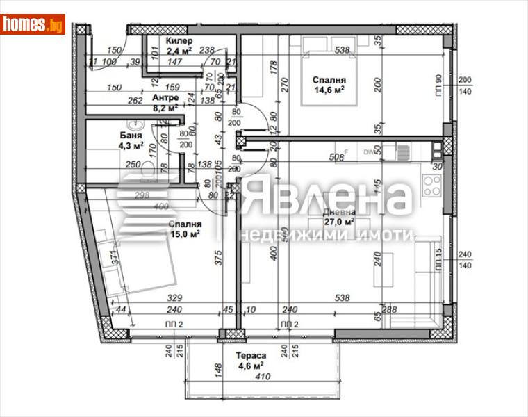 Тристаен, 113m² - Варна, Варна - Апартамент за продажба - ЯВЛЕНА - 119101411